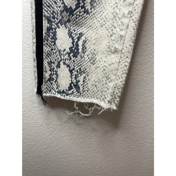 GIANNI BINI Fiona Jean Neon Pop Snakeskin Print Jeans Size S - Picture 5 of 12